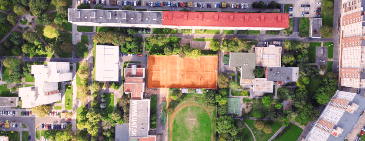 Tennis courts panorama